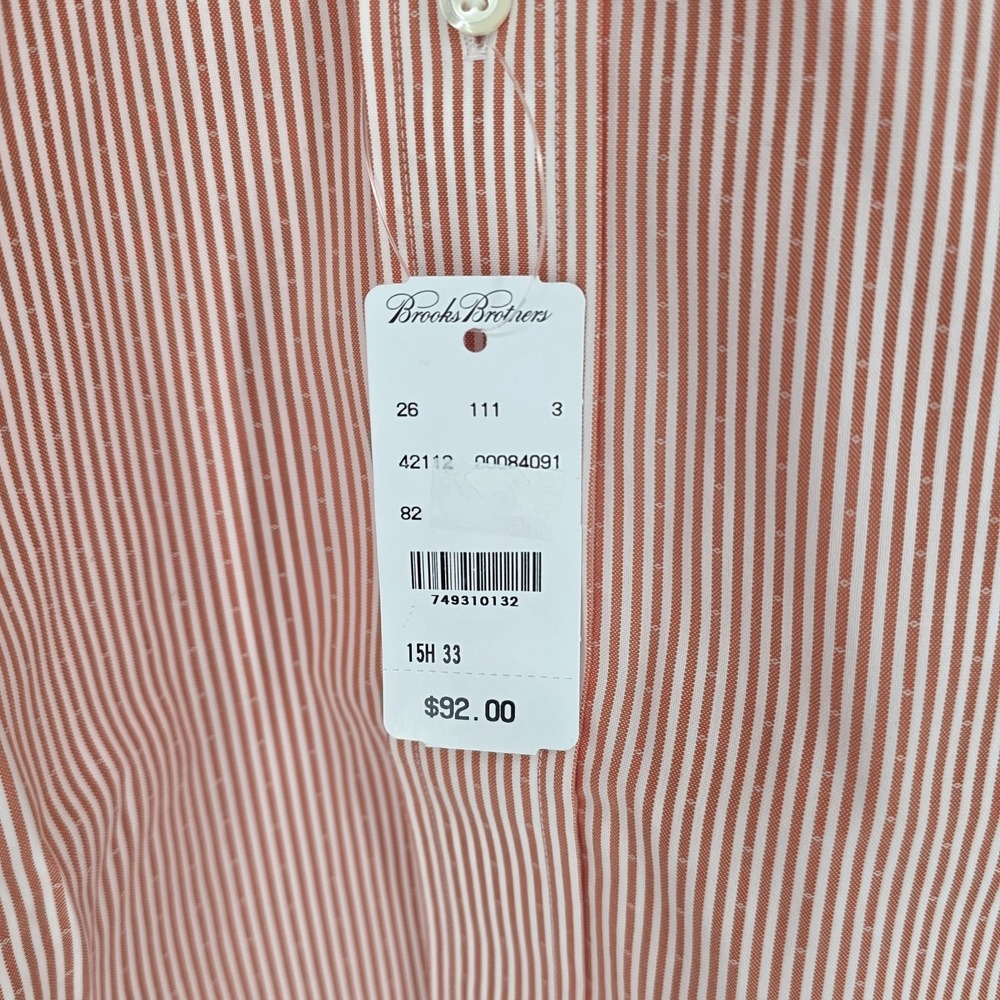 Brooks Brothers Men's Regent Fit Dress Shirt Supima Cotton 15.5-33 Non Iron - Picture 2 of 8